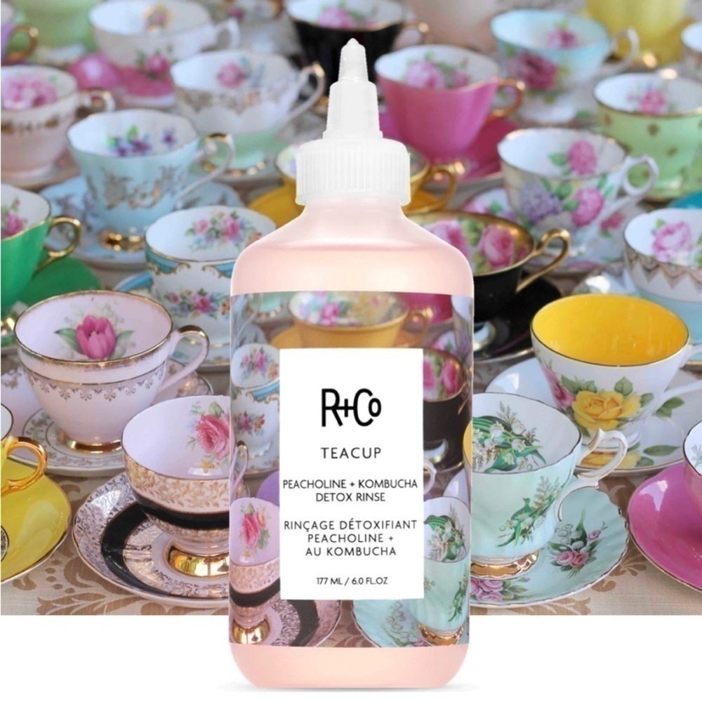 R+Co Teacup Peacholine + Kombucha Detox Rinse | NEW | R&Co Tea Cup